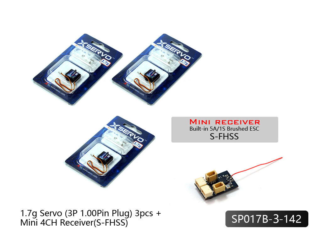 AEORC-3PCS-Micro-Servo-Analog-17g-Mit-RX14-Mini-4CH-Empfaumlnger-Integrierte-5A1S-Buumlrstenregler-f-1995806-5